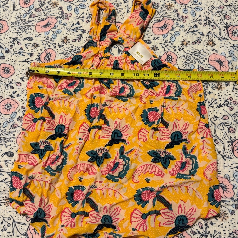 Anthropologie Maeve Mica Floral Halter Top